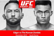 Watch UFC Fight Night 165 Edgar vs The Korean Zombie