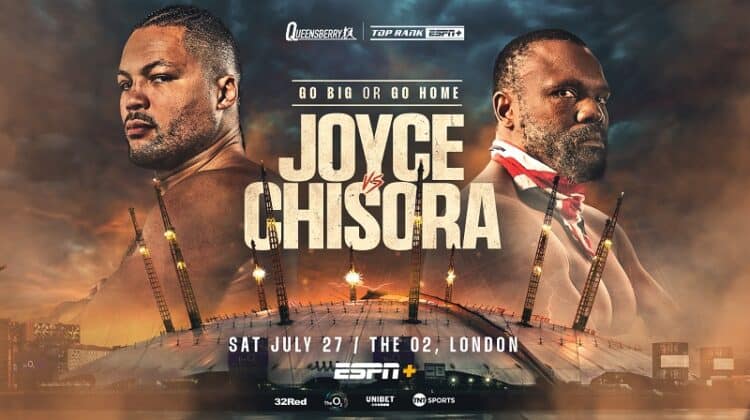 Joe Joyce vs Derek Chisora Official Poster